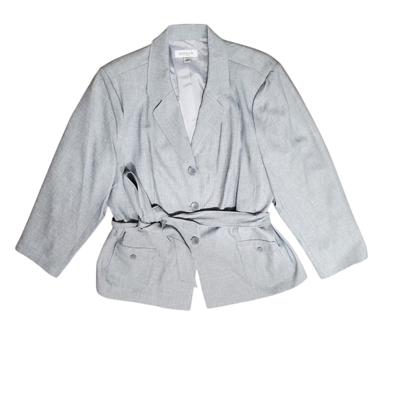 NWT Danillo Suit Jacket Blazer with Belt Luxury Plus 24W Washable! - Picture 7 of 16